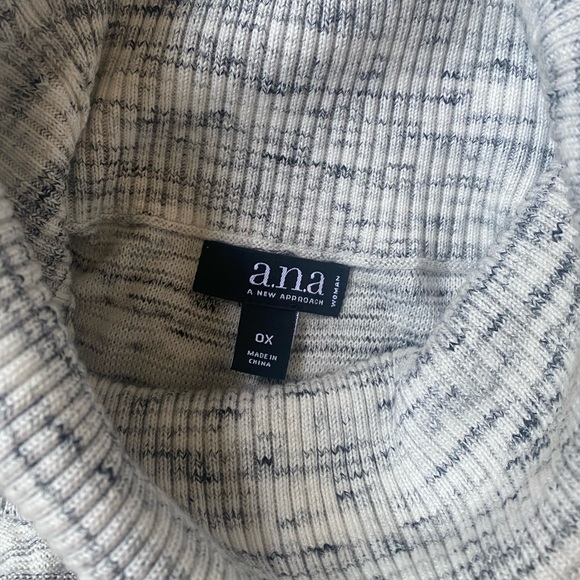 NWT, a.n.a. White & Black Spacedye lightweight tunic sweater vest, Sz. 0X - Picture 11 of 13